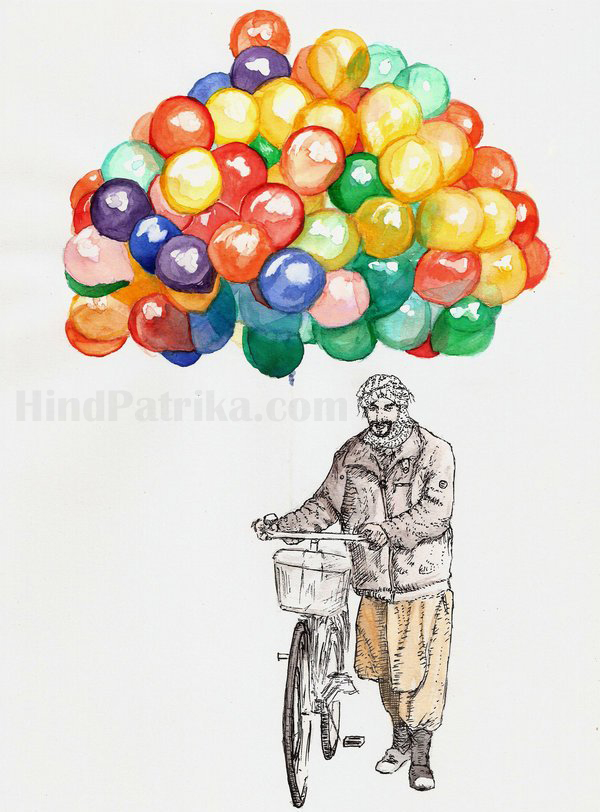 Man Selling Ballon Hindi Story